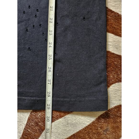 Purple Brand Heavy Jersey Distressed T-Shirt Logo SZ M - Picture 6 of 7